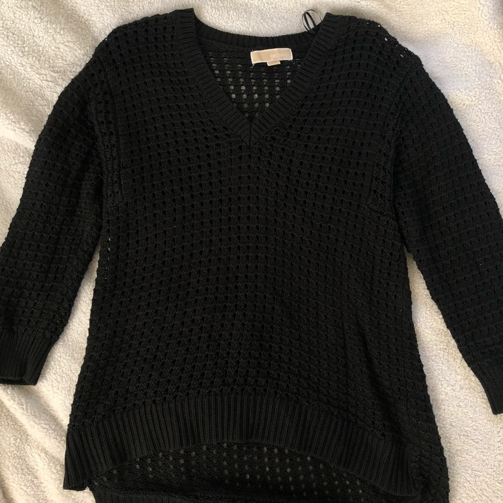 Authentic Michael Kors black knit sweater size XL